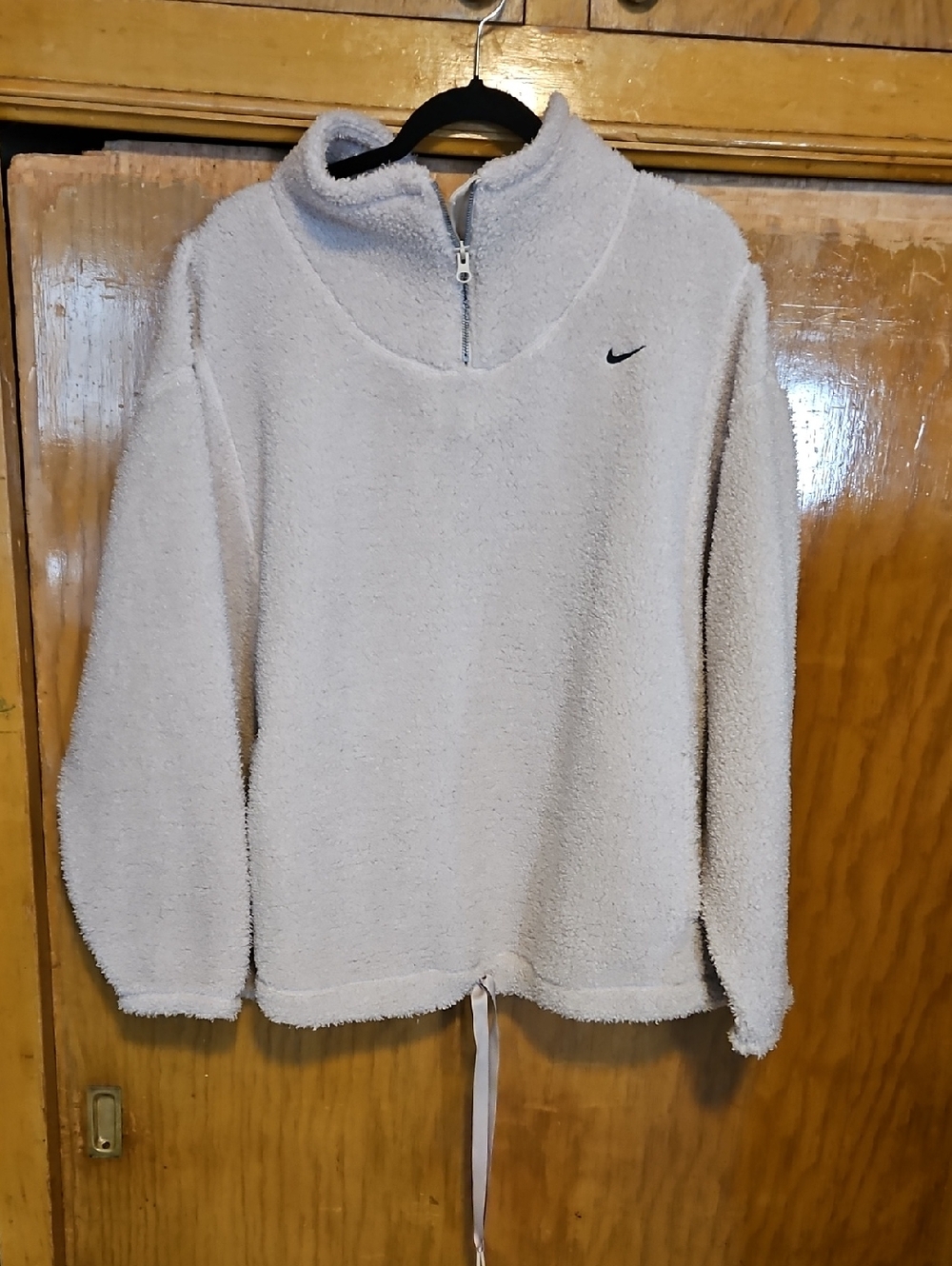 Nike Cream Sherpa Half-Zip Pullover